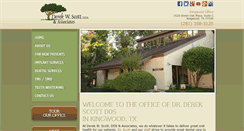 Desktop Screenshot of derekscottdds.com